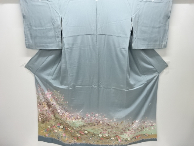 JAPANESE KIMONO / IRO-TOMESODE / YUZEN / FLOWER & BIRD / ARTIST WORK